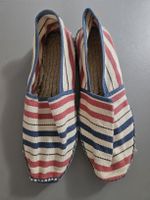 Striped espadrilles shoes, size 38