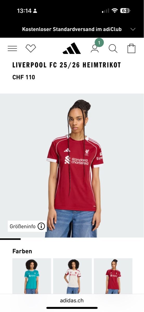 Liverpool Fc Canottiere & Pantaloni: Liverpool Home Trikot 25/26 – Nuovo e nell'imballaggio originale da Erlenbach ZH venduto da Sinichi 1