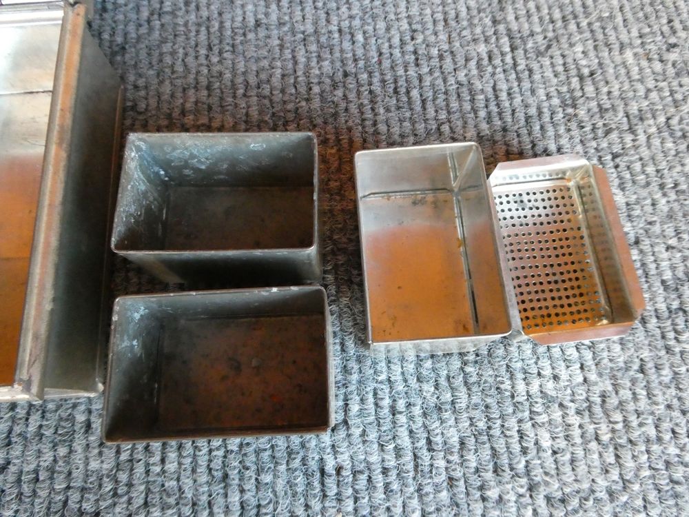Blechbox mit Deckel und Lasche zum Abschliessen (Gebraucht) in ...