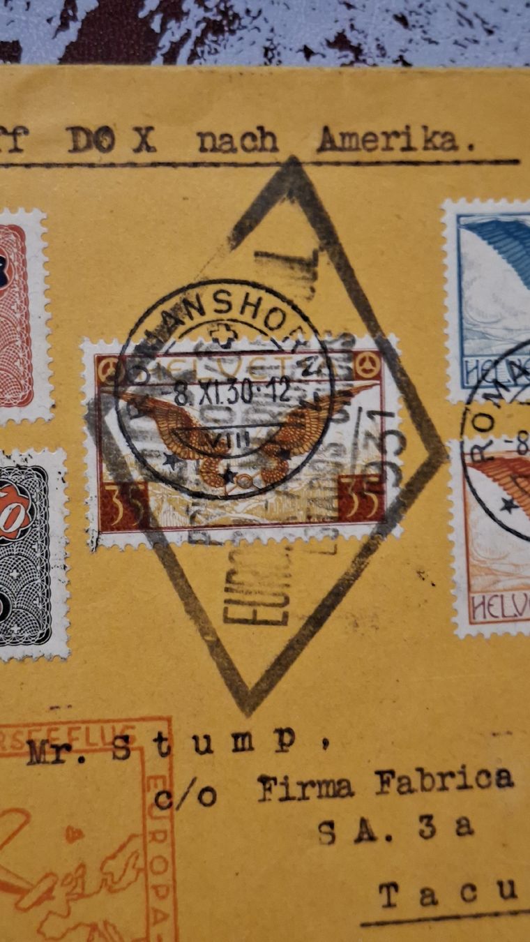 Tutti i francobolli: Flugschiff DOX nach Amerika  – Usato da Balgach venduto da SIMEON27 6