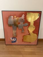 Gemälde Heinrich Eichmann "Sold auf rot" 60x60 cm