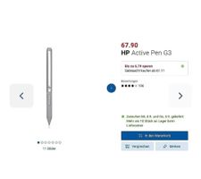 HP Active Pen G3 Neu und ungeöffnet ink. Ladekabel