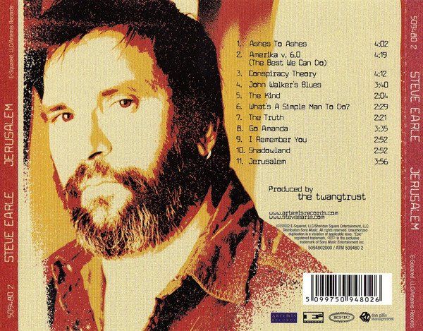CD: CD Steve Earle - Jerusalem (2002) – Usato da Möriken AG venduto da mineralia 1