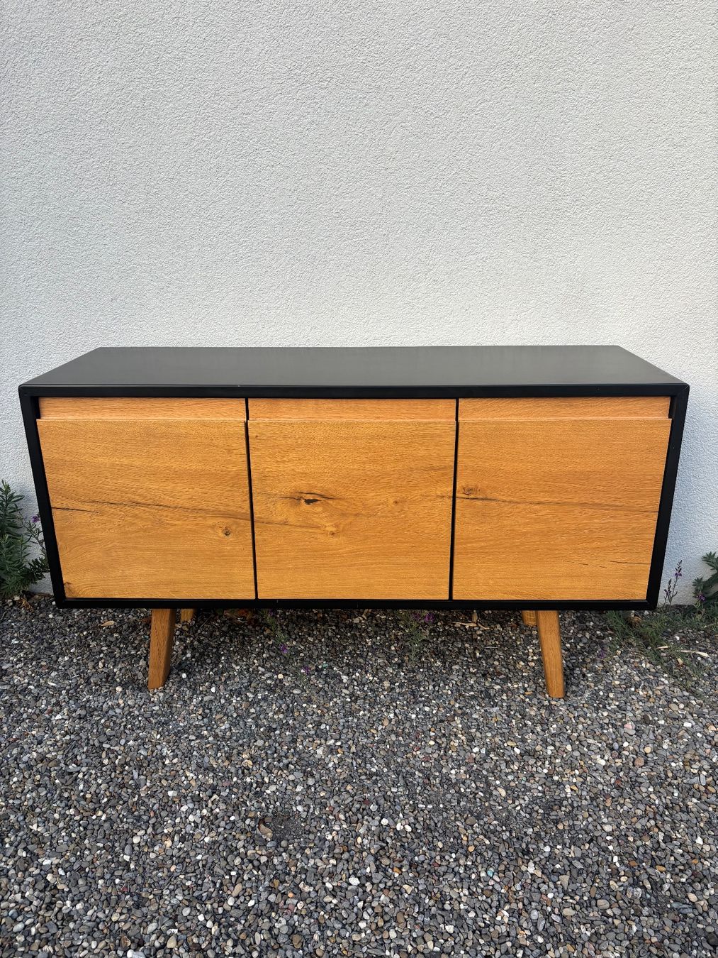 Kommoden: Sideboard Eiche, MDF schwarz 3 Türen Design – Gebraucht aus zürich von mor_b7ws