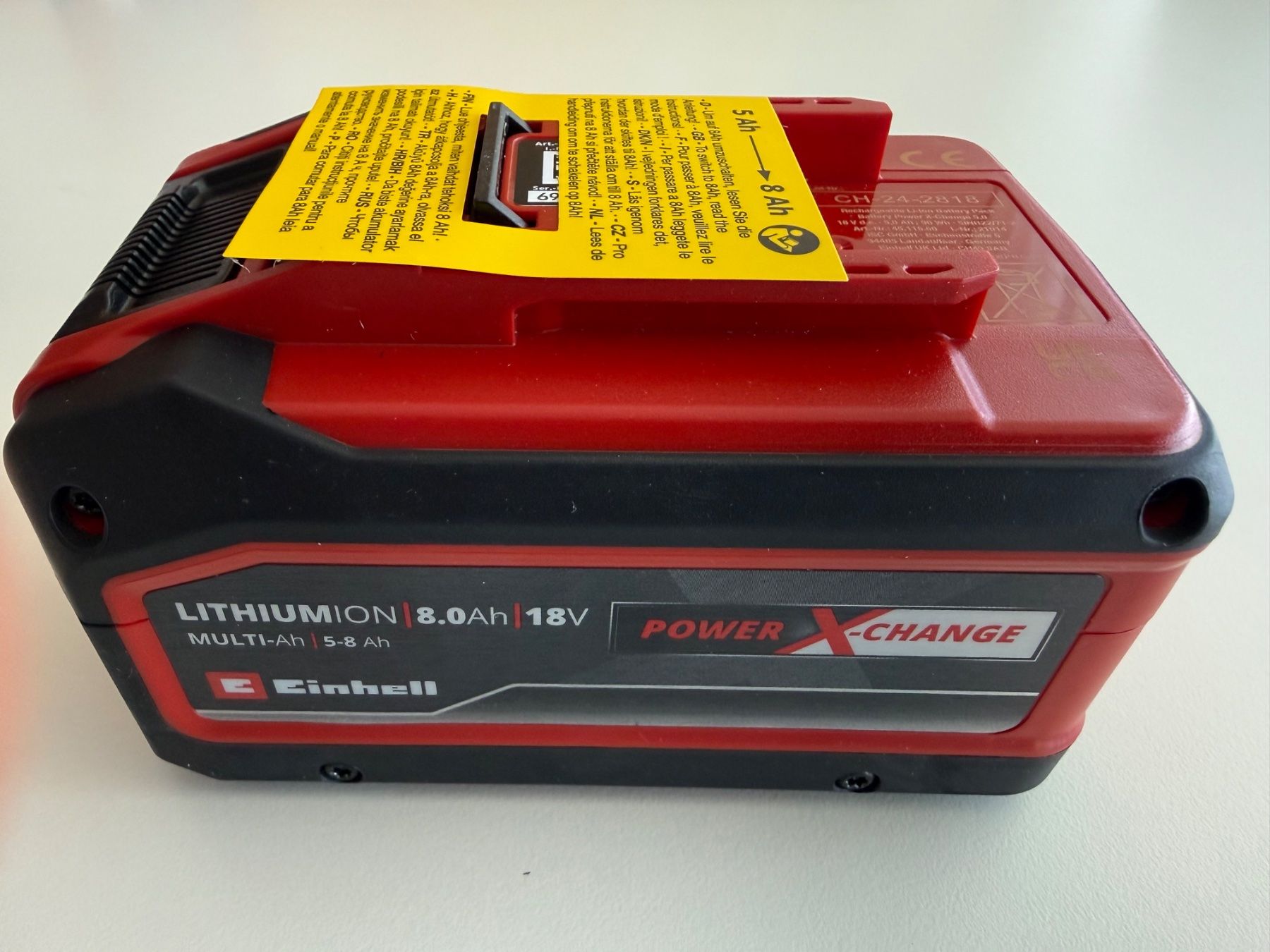 Einhell Caricatori & Batterie: Einhell batterie PXC Plus 5-8Ah Multi-Ah 18V – Nuovo e nell'imballaggio originale da St-Gingolph venduto da GoldenKeys 1