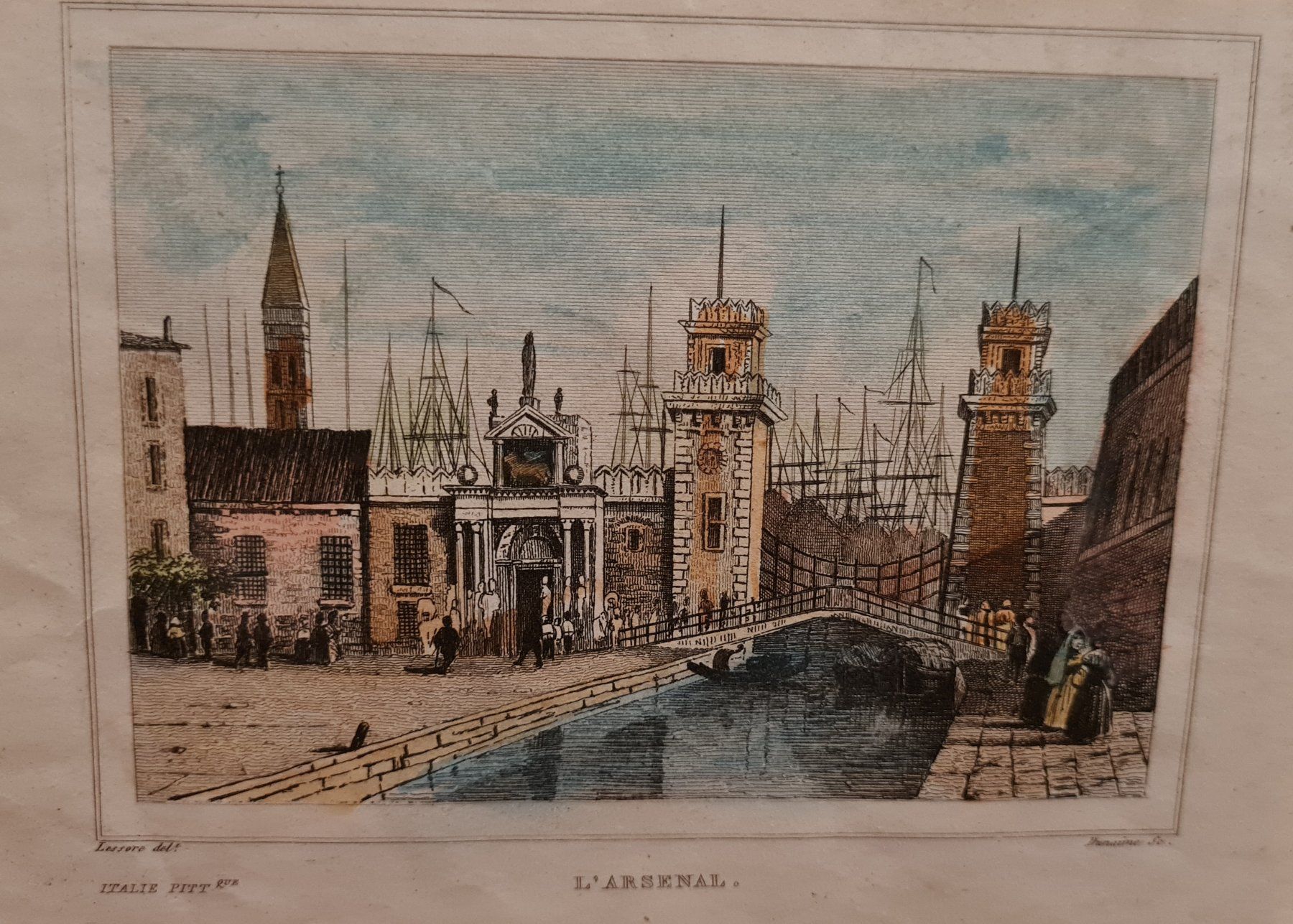 Dipinti: Radierung "Arsenal von Venedig" – Usato da Brütten venduto da Frohsinn007