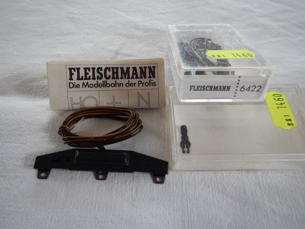 Fleischmann H0 - Train Miniature  182  - Groupe H0-rails De Voie Avec Sections Droites Courbes Aiguillages Et Moteurs Electriques