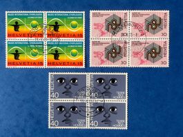 CH1973 - Zu 545-547 - bloc 4 obli 1973 - Basel & St. Moritz