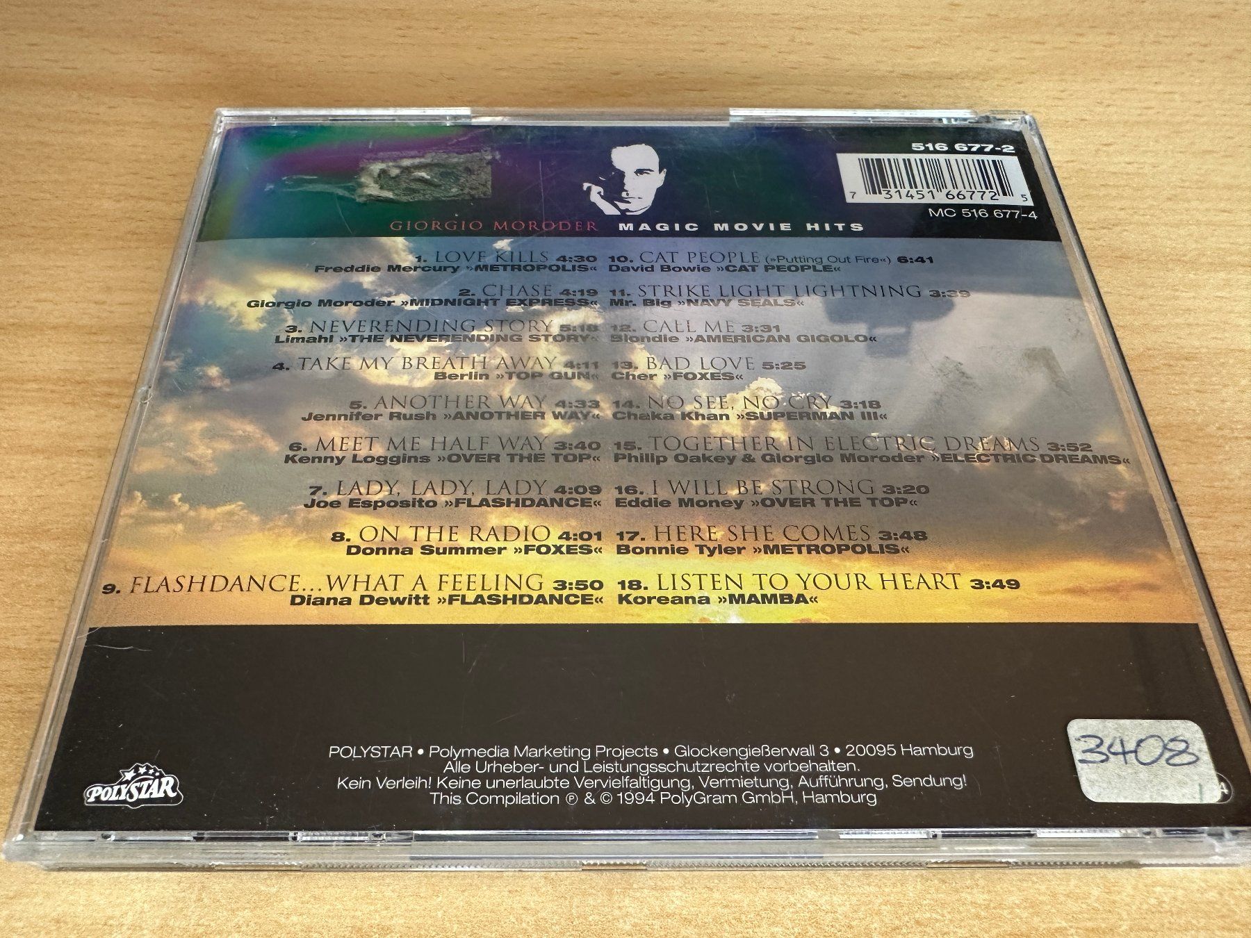 CDs: T8 Giorgio Moroder – Magic Movie Hits – Gebraucht aus Rikon im Tösstal von Alpenmutz 1