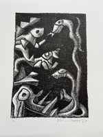 Lithografie signiert MAX VON MOOS 1974     (ID B5659)