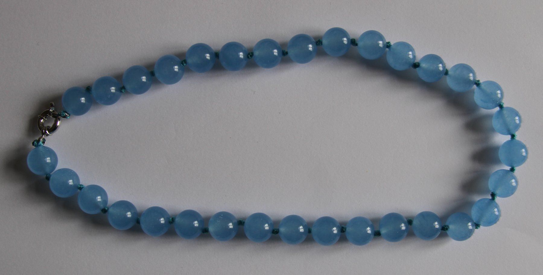 Catenine: NEU Jadekette Jade Kette 1,2cm Perle – Nuovo (secondo la descrizione) da Matten b. Interl venduto da EdelsteineInterlaken 1