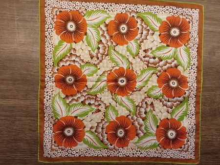 Taschentuch Motiv Blumen
