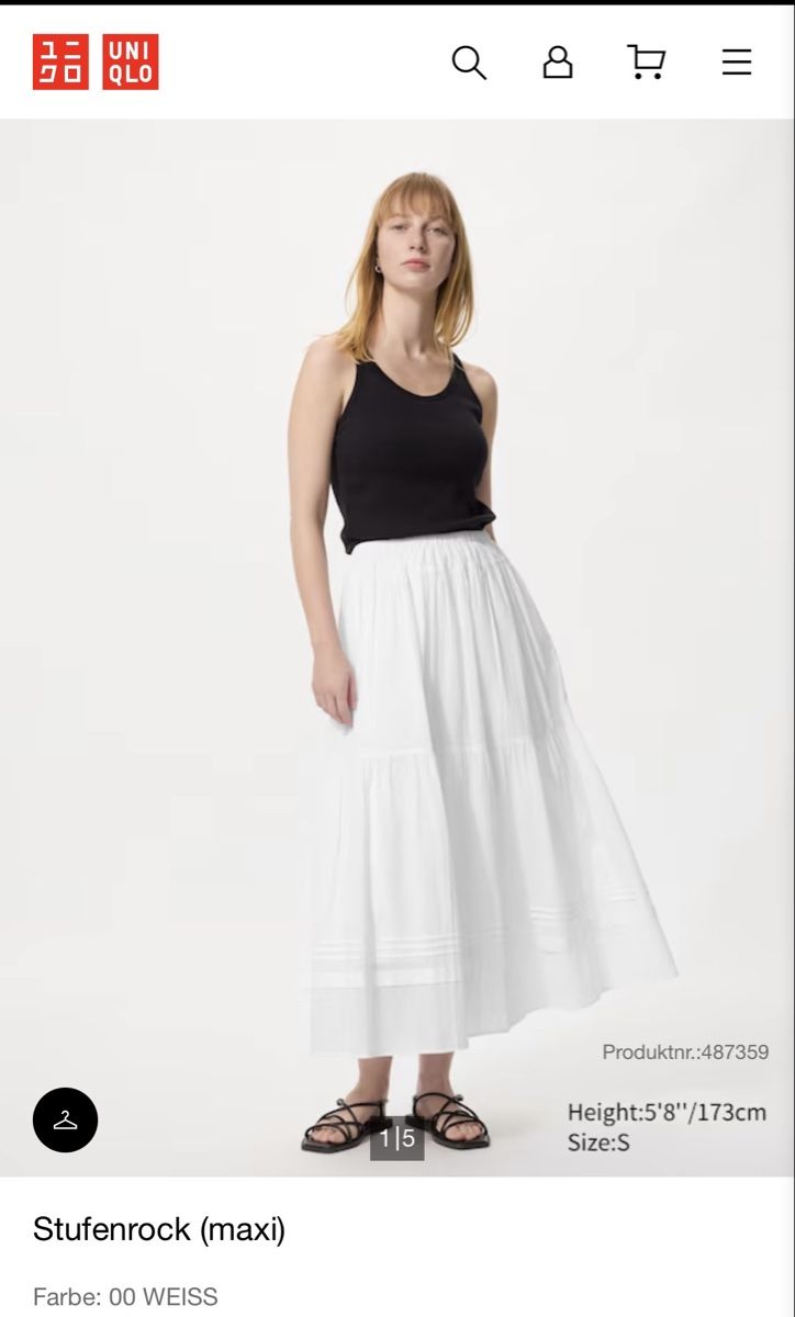 Uniqlo Röcke: NEU! Weisser Rock UNIQLO – Neu und originalverpackt aus Winterthur von Vintage_a_toi