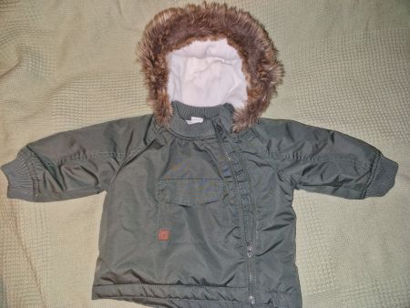 H&M Winterjacke Gr. 68, Fellkapuze, Top Zustand!