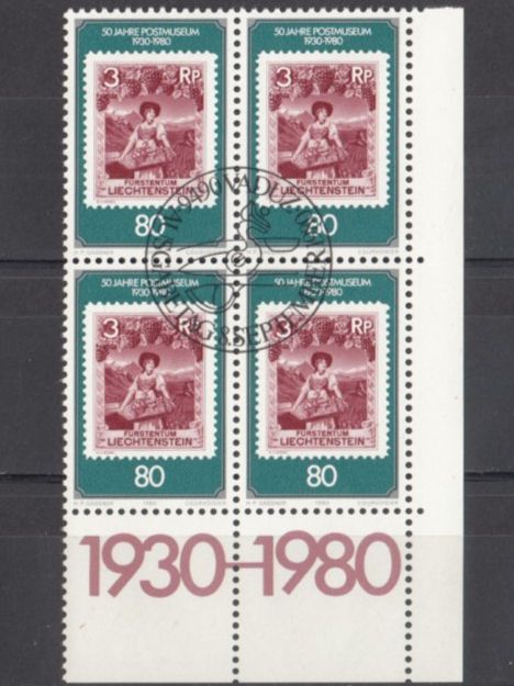Tutti i francobolli: LBK 688 im 4er-Block mit ET – Usato da Bürglen TG venduto da StampGraf