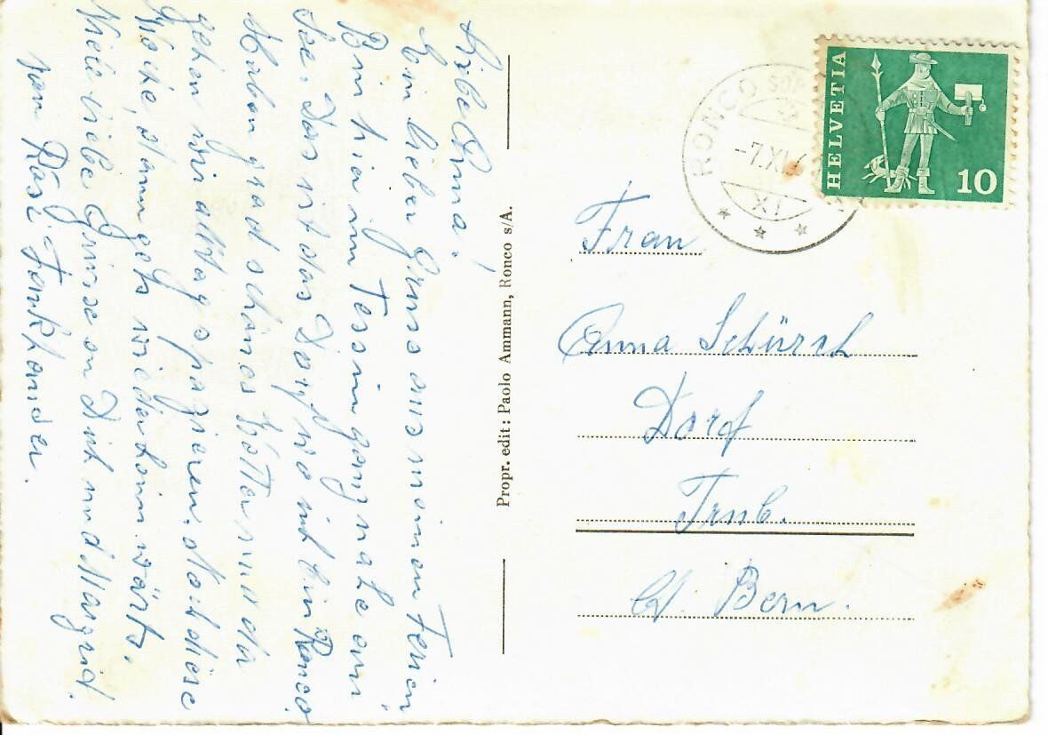 Cartes postales: Ronco – D'occasion à Hochdorf par Ziegel-16 1