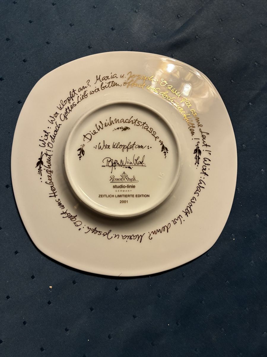Rosenthal Tassen: Rosenthal Weihnachtstasse 2001 – Gebraucht aus Dornach von Rosengarten 5