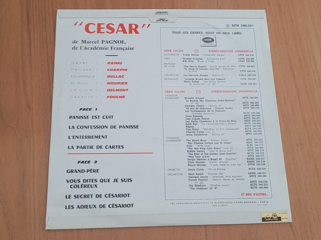 Dischi in vinile: LP  Marcel Pagnol – Usato da Martigny venduto da MZ-67 1