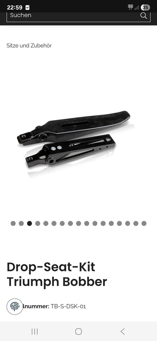Triumph Tutti i ricambio per moto: Triumph Bonneville Bobber Drop Seat Kit – Nuovo e nell'imballaggio originale da Opfertshofen SH venduto da dav_mg6d 2