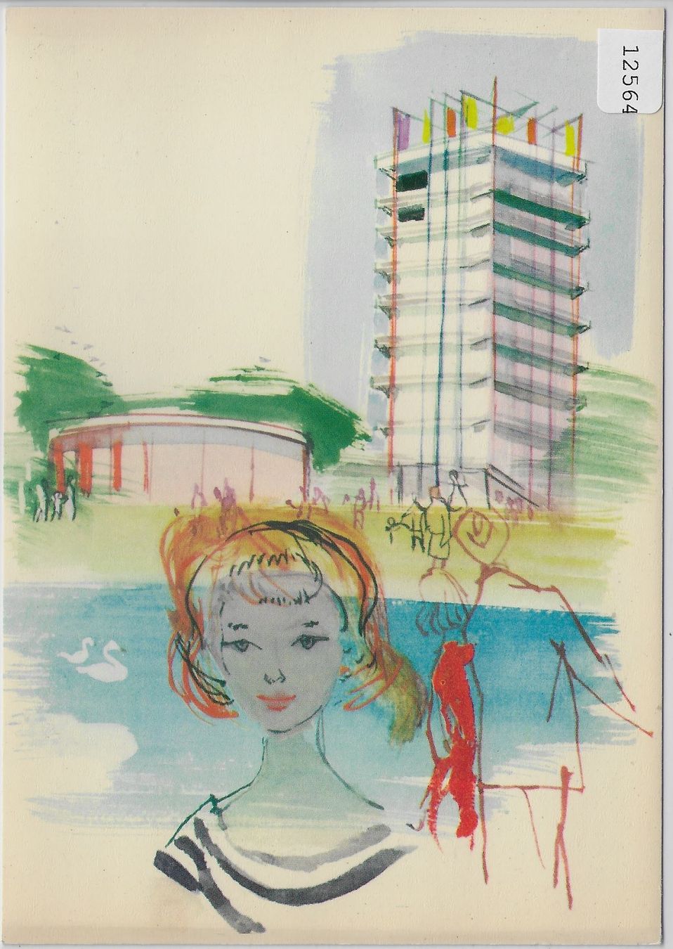 Cartoline postali: Saffa 1958 2. Ausstellung – Usato da Ettingen venduto da Kartenplanet