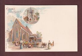Gruss aus BASEL - Litho Künzli