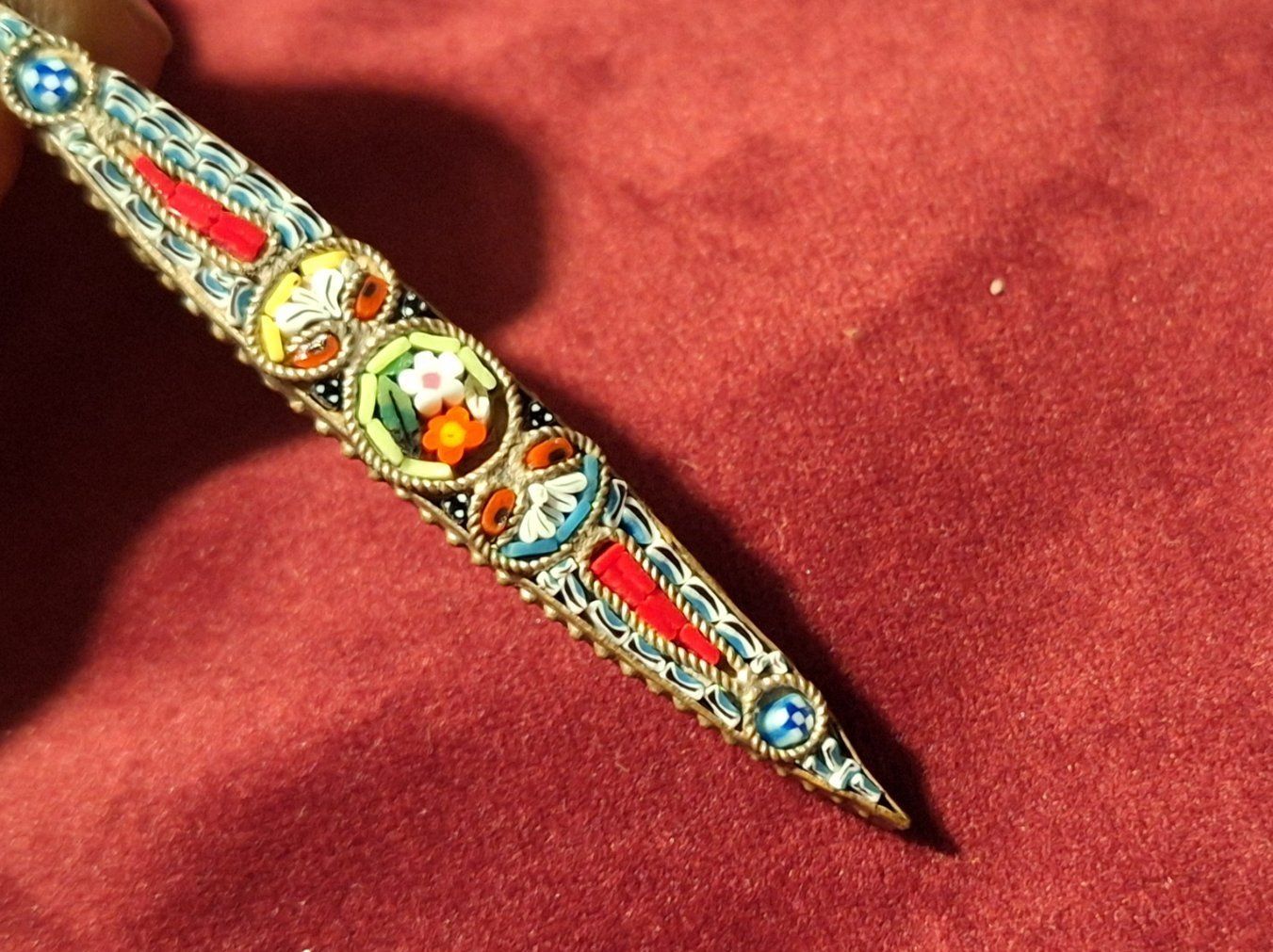 Broschen & Nadeln: antike  Brosche , Mosaik Stabbrosche – Gebraucht aus Dornach von majo8689 7