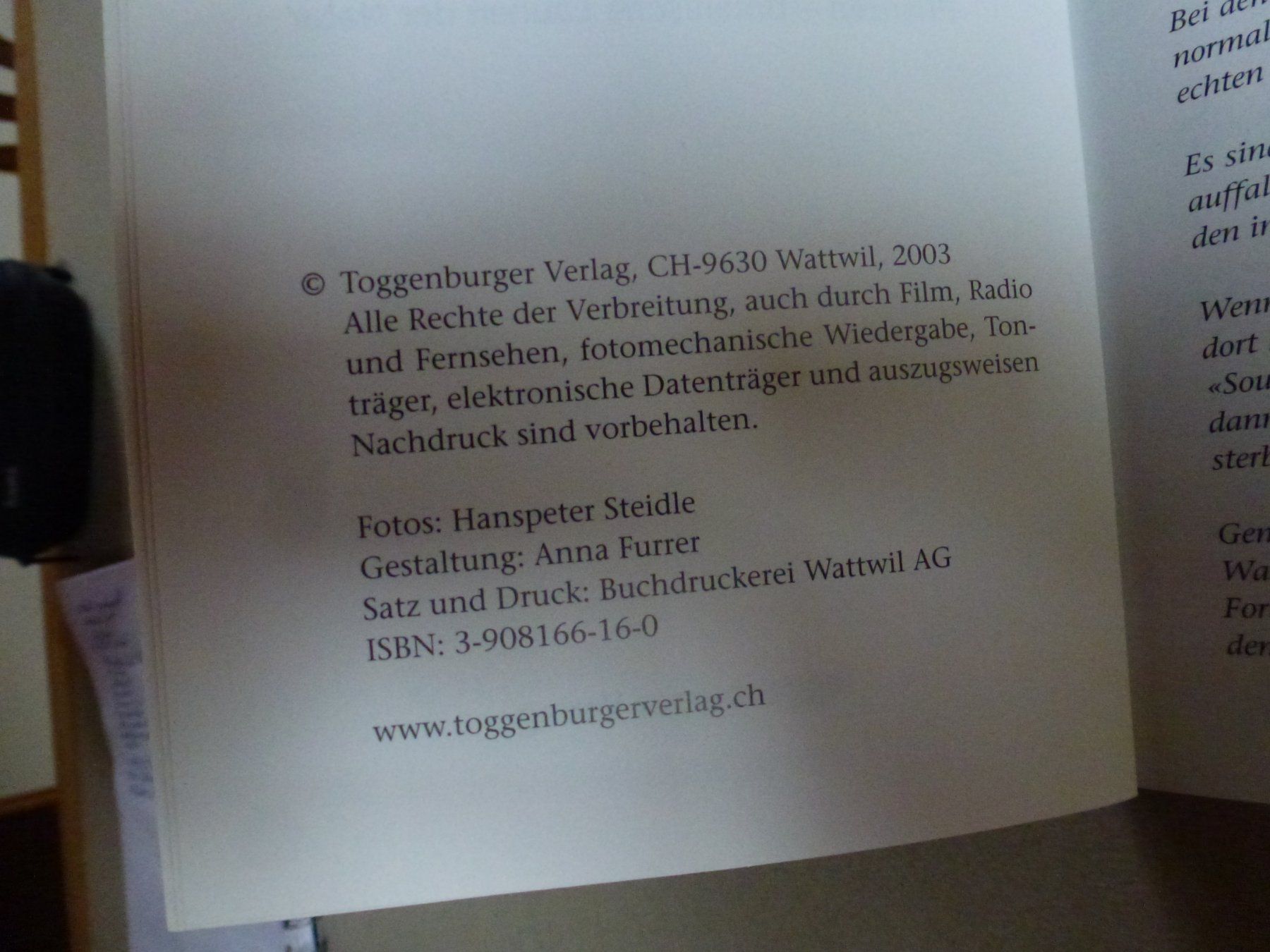 Libri: Blumen im Toggenburg - Hanspeter Steidle – Nuovo (secondo la descrizione) da Mühlrüti venduto da Dadadachs 2