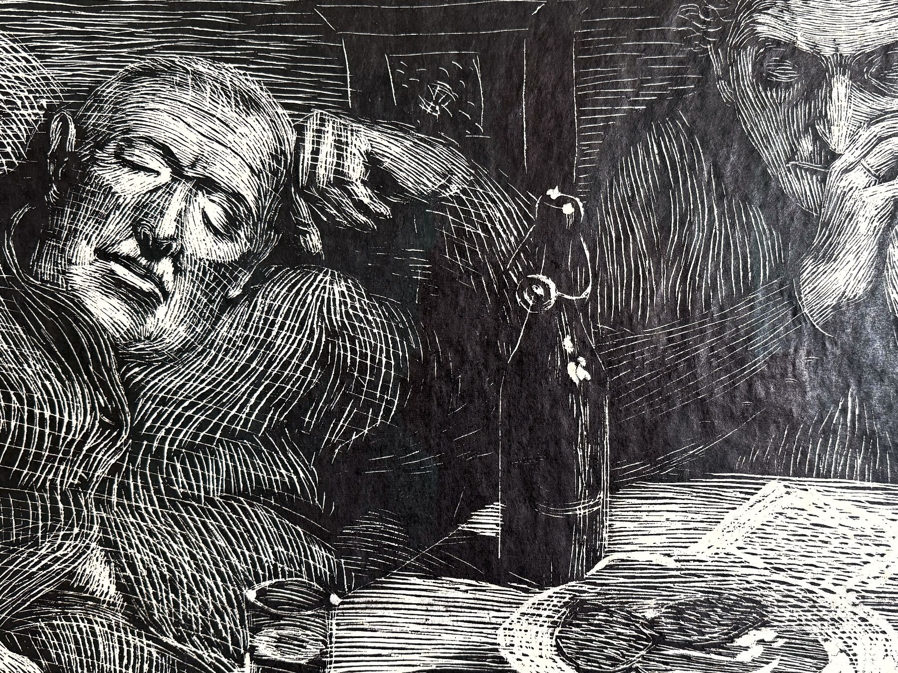 Xilografie: Ignaz Epper, grosser Holzschnitt im Rahmen – Usato da Solothurn venduto da Spektrum007 1