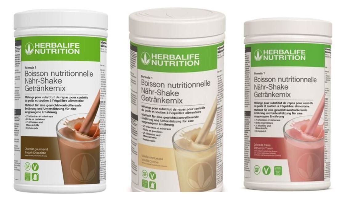 Herbalife Cibi & Specialità: 3 x Protein Shakes Formula-1 Herbalife – Nuovo e nell'imballaggio originale da Wädenswil venduto da sos_6vlx