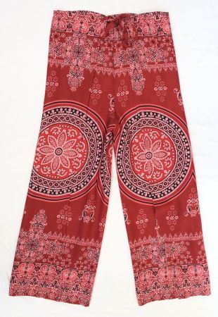 Thai Wickelhose luftige Festival Hose aus Viskose zum binden