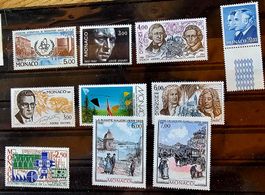 MONACO timbres neufs ** ~1985-87