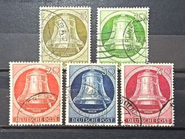Freiheit Glocken Mi-Nr. 82-86 gestempelt