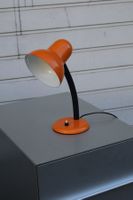 Vintage 70er Tischlampe orange flexibel