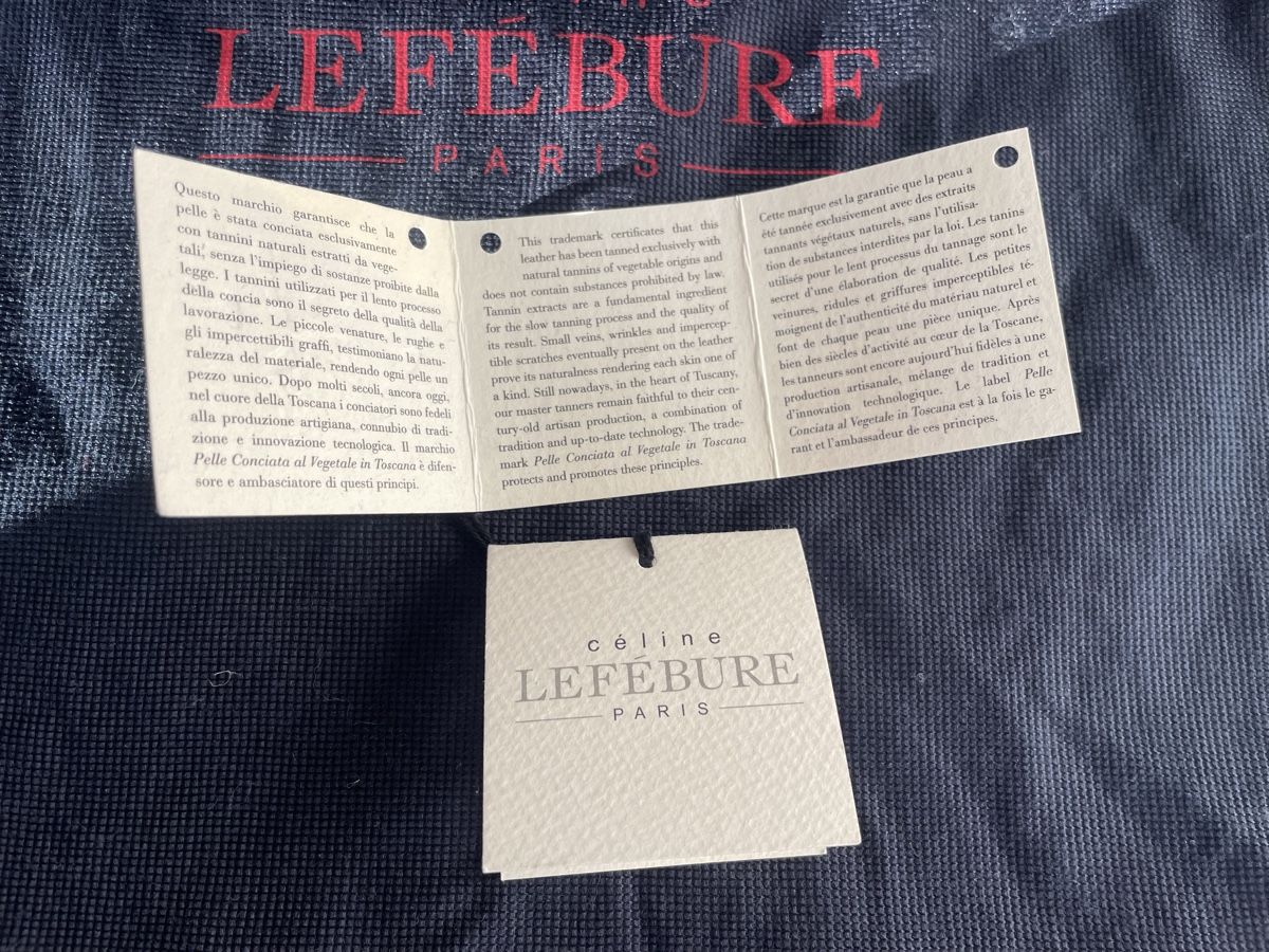Borse da donna: Celine Lefebure Beuteltasche dunkelblaues Leder – Usato da Baar venduto da sabisun66 5