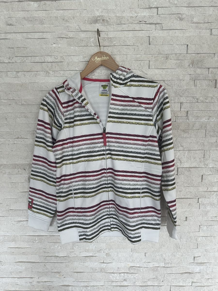 Giacche & Cappotti: Fleece Jacke mit Streifen, Gr 14/16 – Usato da Meilen venduto da ninifee20