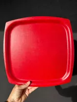 Mid-century 1960s Danish Langva melamine coated red tray