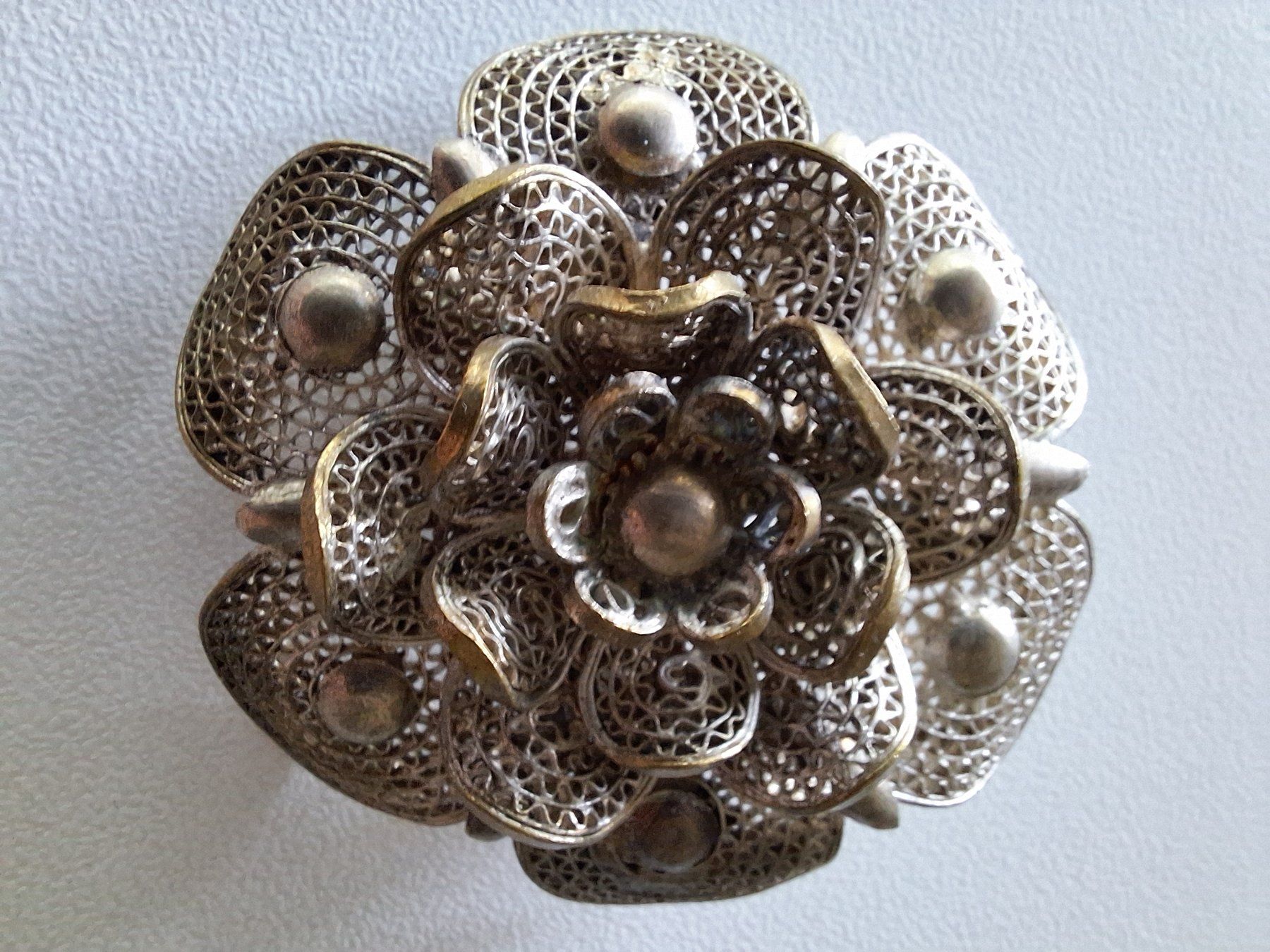 Spille & Fermagli: Silber Blumenbrosche zu Tracht – Usato da Münchenbuchsee venduto da mummeli