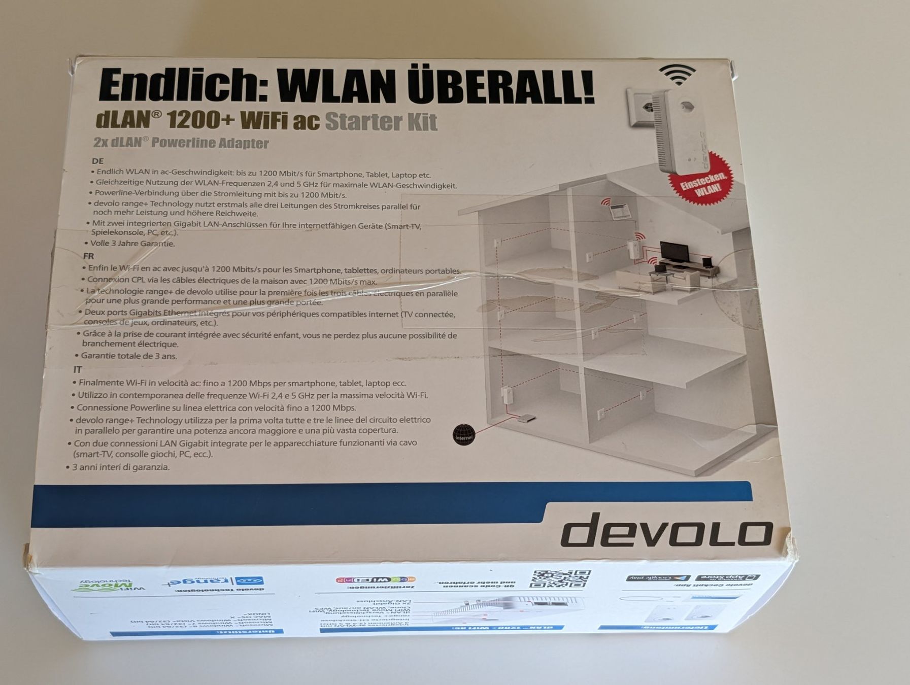 Devolo WiFi: Devolo Powerline dLAN 1200+ Wifi ac Repeater Set – Usato da Zürich venduto da Atropa2 6