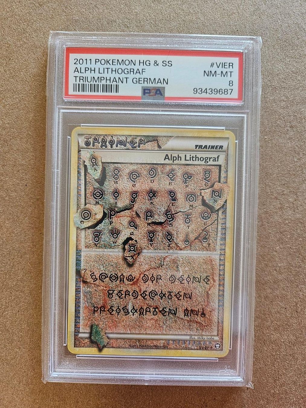 Pokémon Carte collezionabili: Alph Lithograf - 2011 Triumph PSA 8 – Nuovo (secondo la descrizione) da Altstätten SG venduto da GGsGameshop