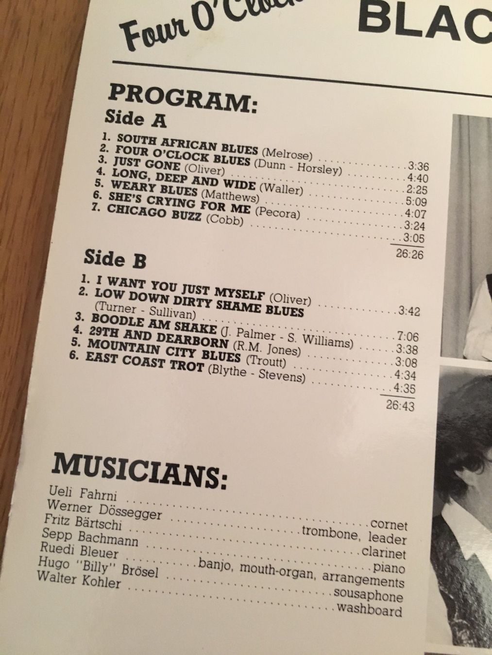 Schallplatten: Black Bottom Stompers, Four o'clock Blues – Gebraucht aus Richterswil von solalex 1