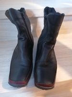 Lederschuhe - Lederstiefel - Grösse 37 - schwarz - Damen