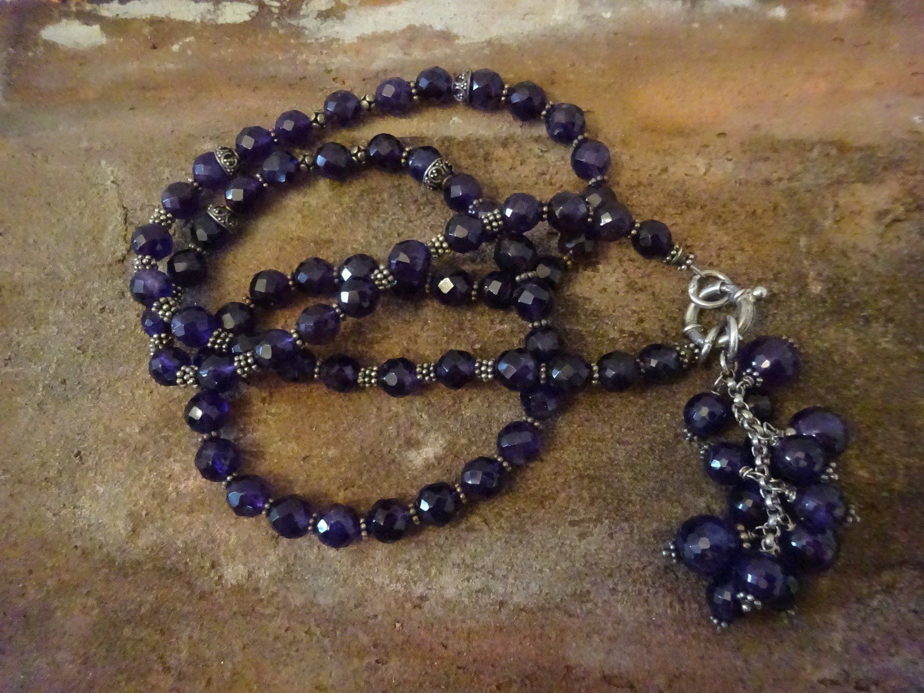 Catenine: Kette Amethyst Traube / 925 Silber – Usato da Esslingen venduto da FetteSchnecke 3