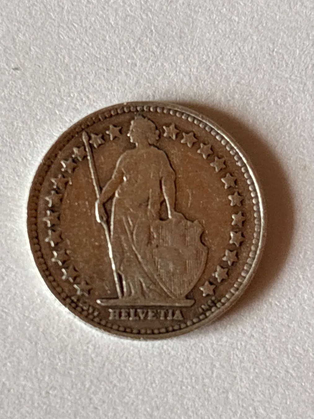 Alle Münzen: 1/2 Franken 1929 silber – Gebraucht aus Salvenach von Haeseli59 1