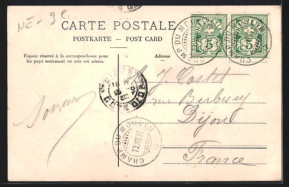 Cartoline postali: AK Champ du Moulin, Hotel de la Truite – Usato da Berlin venduto da bartko-reher 1