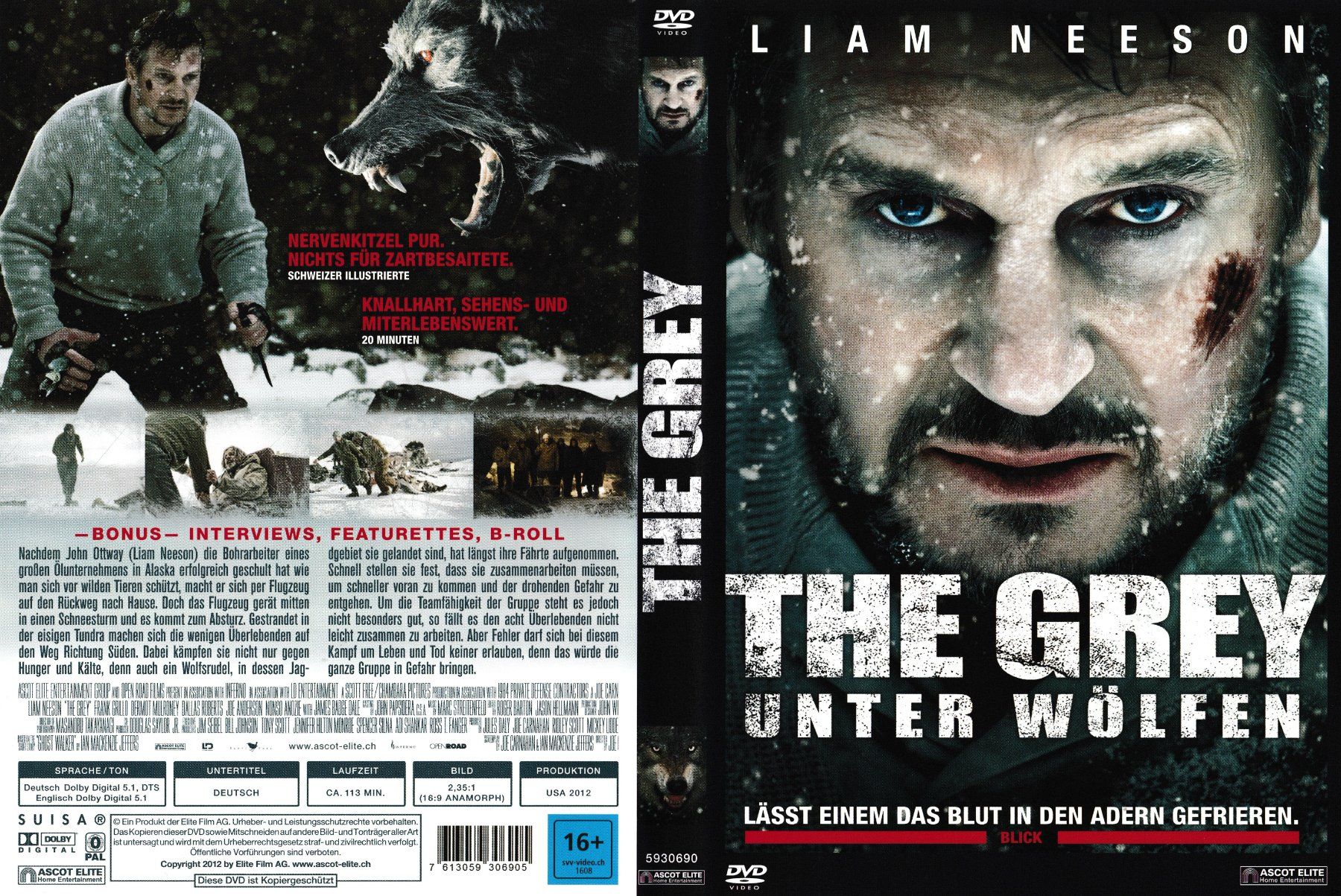 Tutti i DVDs: DVD - The Grey - Unter Wölfen – Usato da Langnau am Albis venduto da MediaRescuerKeLoX