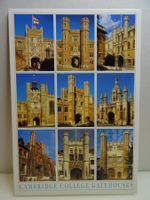 Cambridge Postkarte College Gatehouses UK England 11,5x16,5