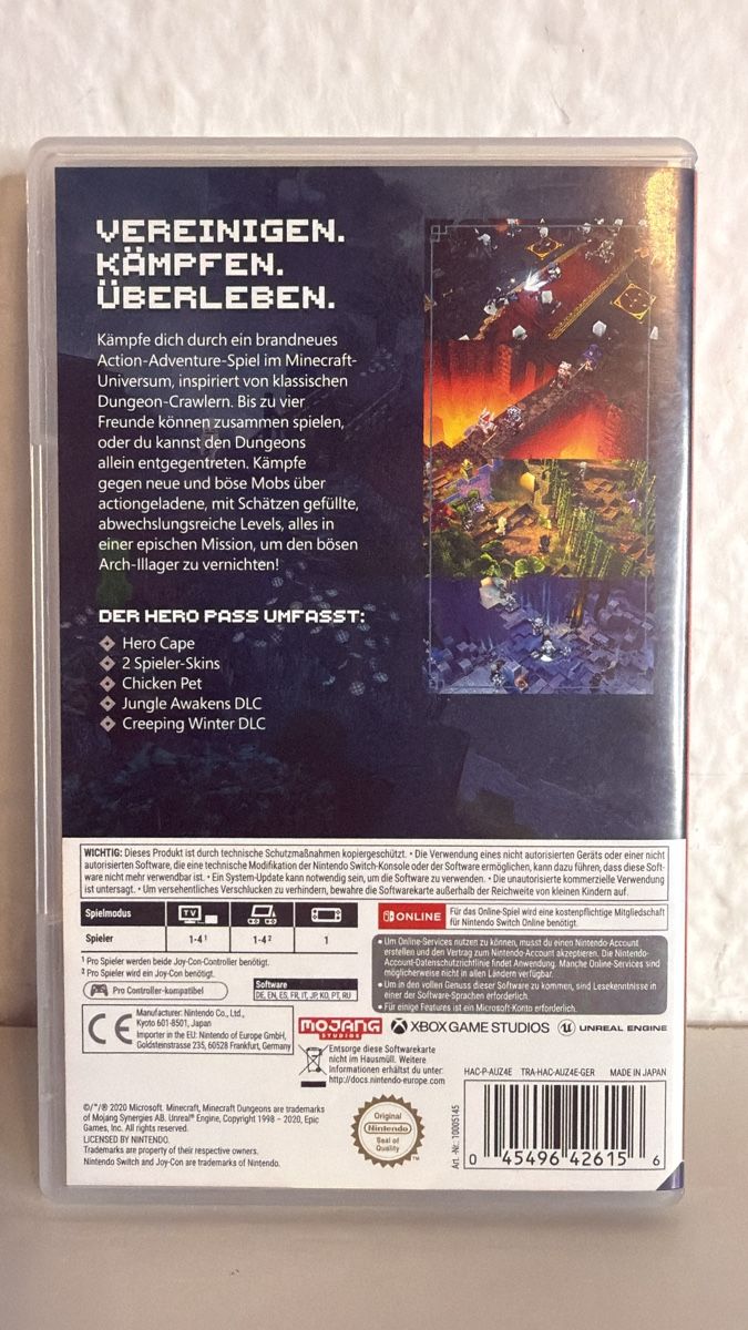 Nintendo Spiele: Minecraft Dungeons Hero Edition - Nintendo Switch – Gebraucht aus Ehrendingen von bubulence 1