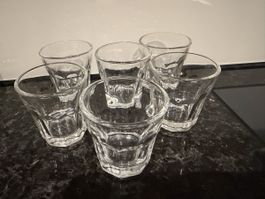 6 Shotgläser Set transparent Glas guter Zustand, Ikea