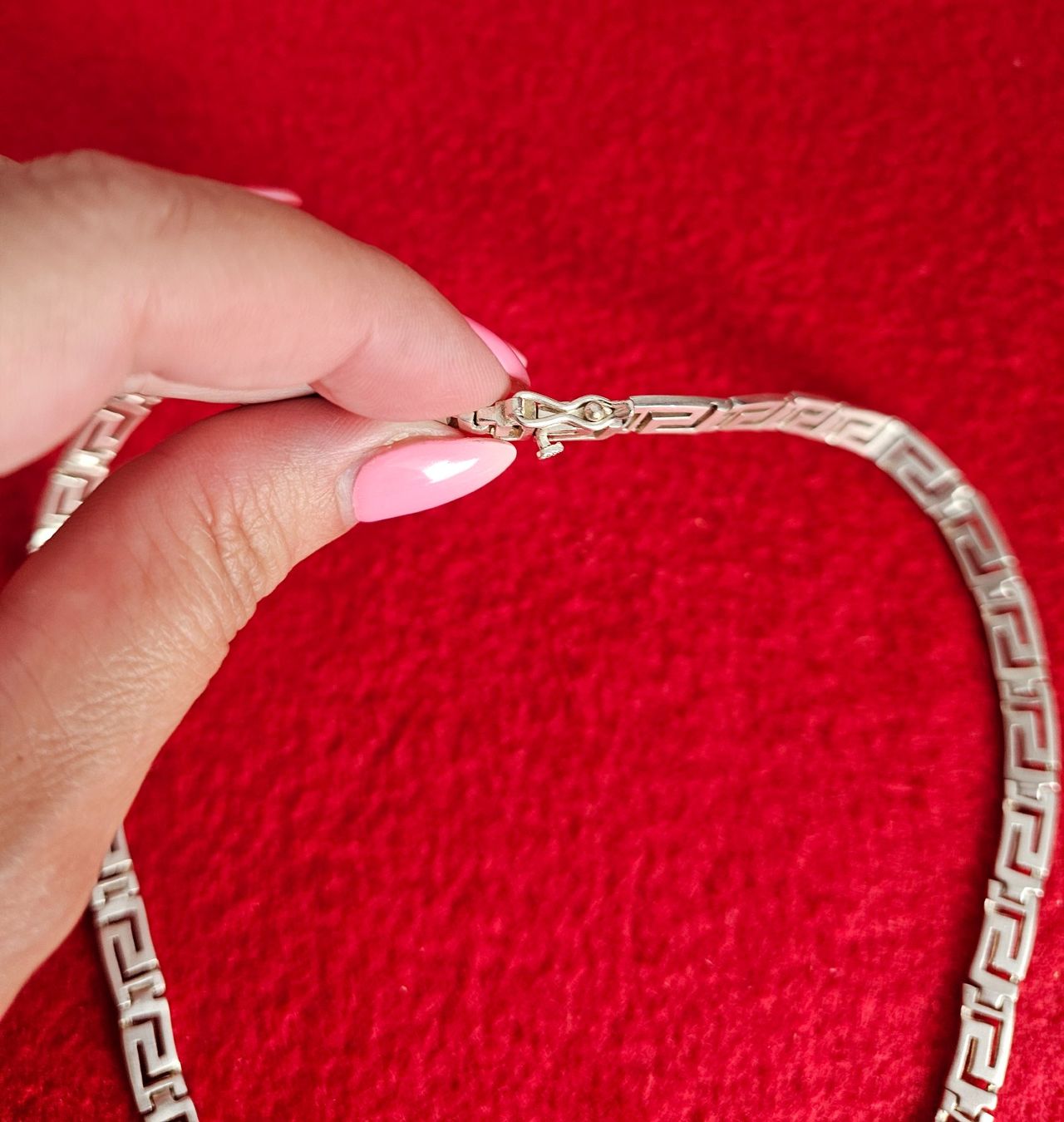 Ketten: Silber 925 Halskette Versace Muster – Gebraucht aus Bronschhofen von Xena37 3