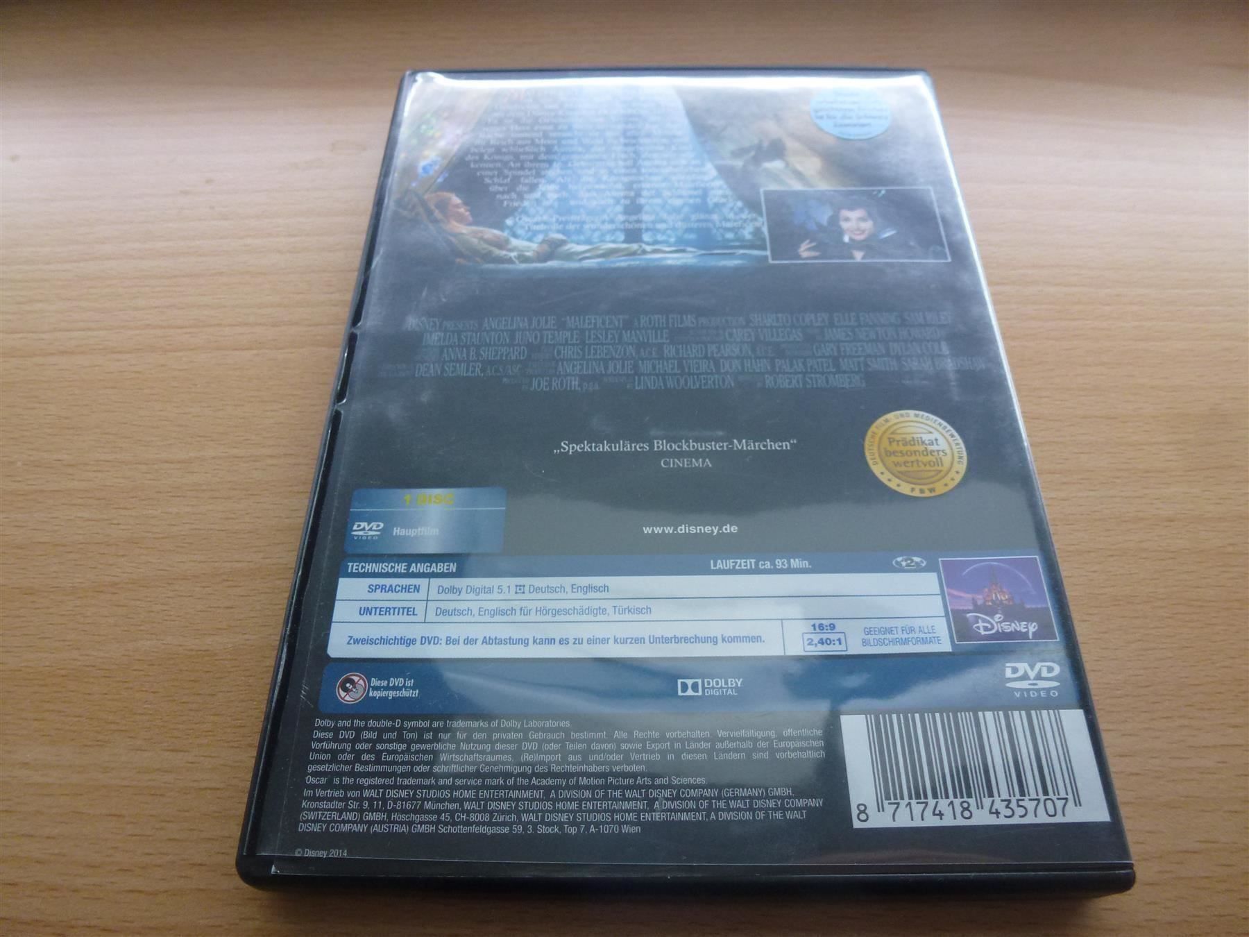 Tutti i DVDs: Maleficent - die dunkle Fee – Usato da Hombrechtikon venduto da Maloev17 1